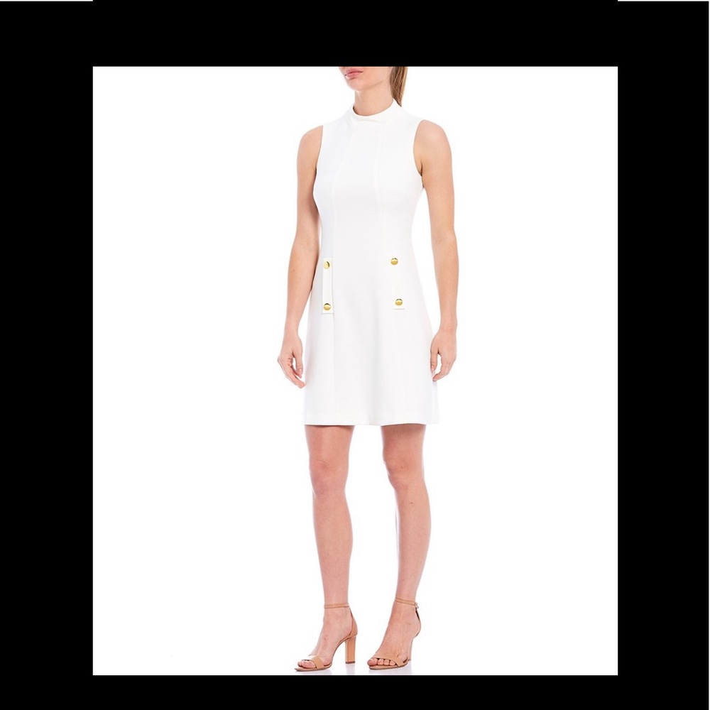 Harper Rose Mock Neck Sleeveless Dress. Seen on TV